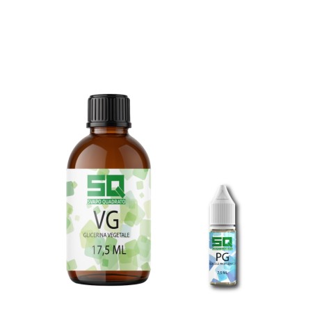 BASE SCOMPOSTA 70/30  250ML ( 17,5 VG + 7,5 PG)  SOLUZIONE 18