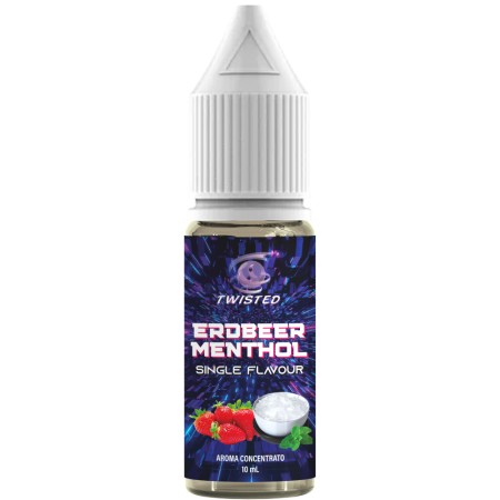 TWISTED SINGLE ERDBEER MENTHOL AROMA 10 ML