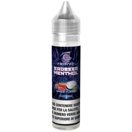 TWISTED SINGLE ERDBEER MENTHOL SHOT 20 ML