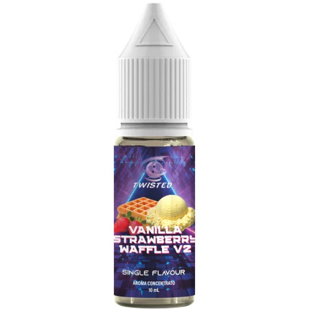 TWISTED SINGLE VANILLA STRAWBERRY WAFFLE V2 AROMA 10 ML