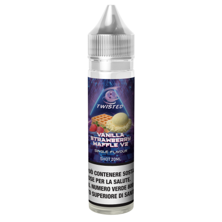 TWISTED SINGLE VANILLA STRAWBERRY WAFFLE V2 SHOT 20 ML